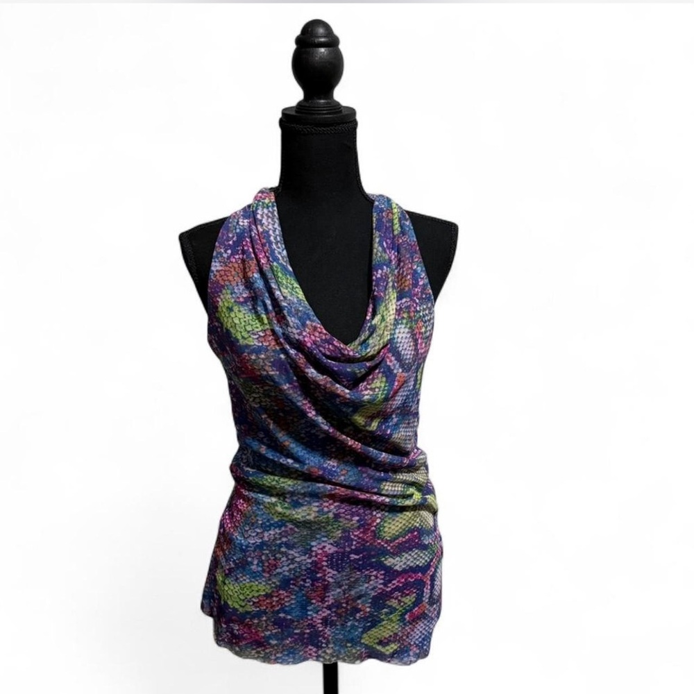 Sweet Pea Colorful Draped Tank Top